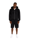 XXXVI Zip Hoodie & Shorts Set – Black