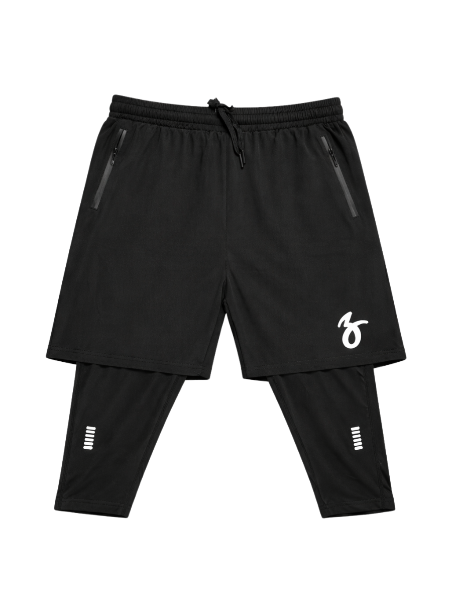 Performance 2-in-1 Shorts Black