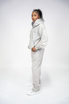 XXXVI Heather Grey Acid Wash Tracksuit
