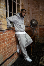 XXXVI Heather Grey Acid Wash Tracksuit