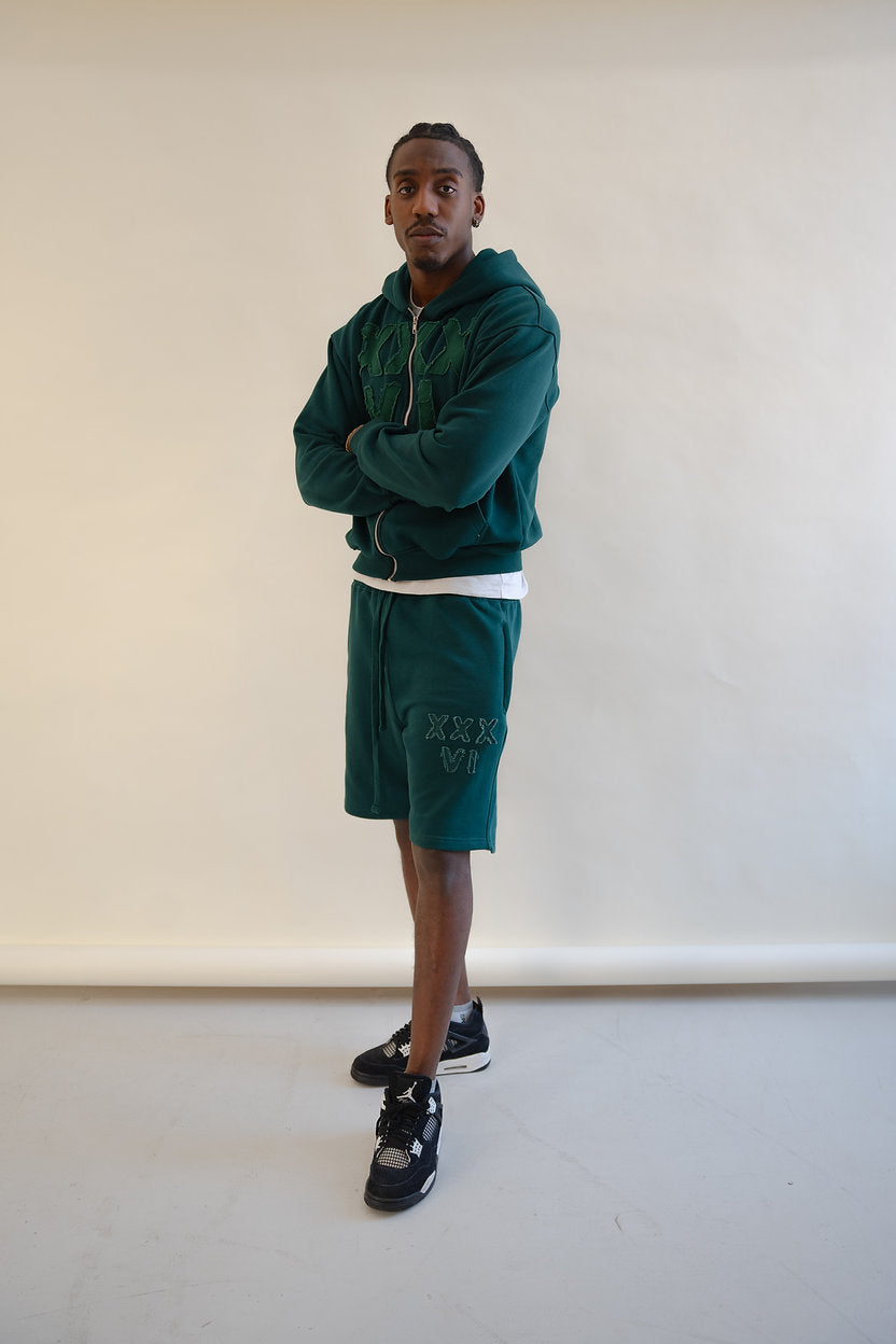 XXXVI Forest Green Shorts Set