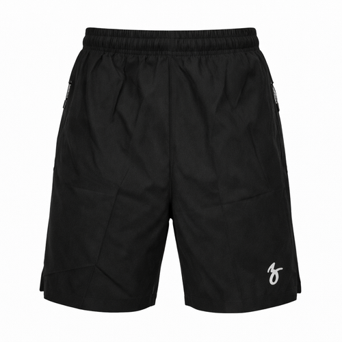 black woven sports shorts 36 
